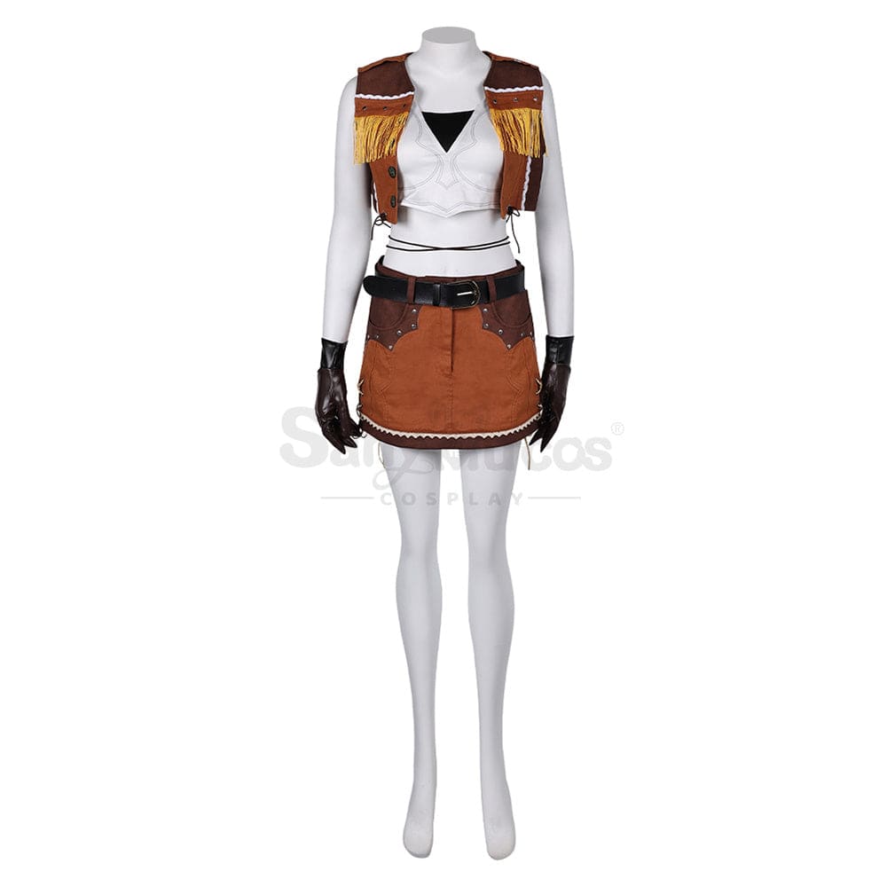 Game Final Fantasy Vii Cosplay Cowgirl Tifa Lockhart Costume Costumes