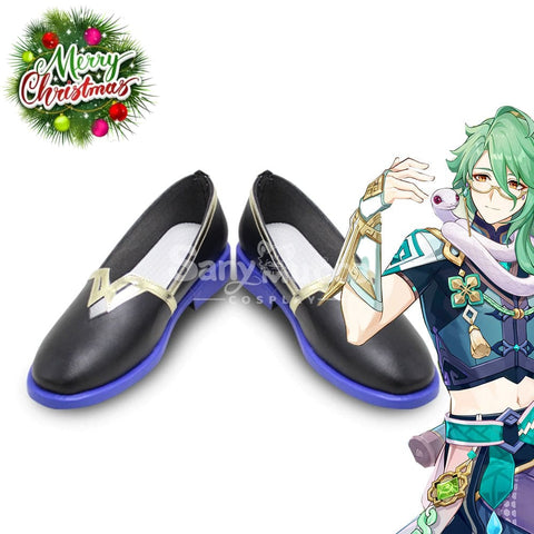 Game Genshin Impact Cosplay Baizhu Shoes Boots
