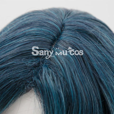 Game Genshin Impact Cosplay Bonanus Blue Gradient Long Cosplay Wig