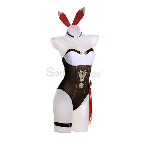 Game Genshin Impact Cosplay Bunny Girl Amber Costume Costumes