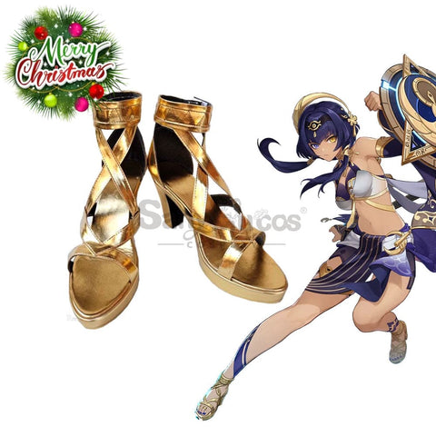 Game Genshin Impact Cosplay Candace Shoes Boots