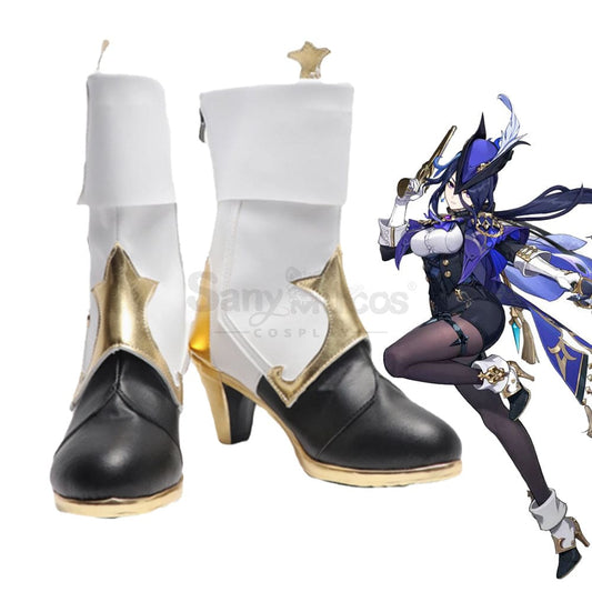 Game Genshin Impact Cosplay Clorinde Shoes Boots 1000