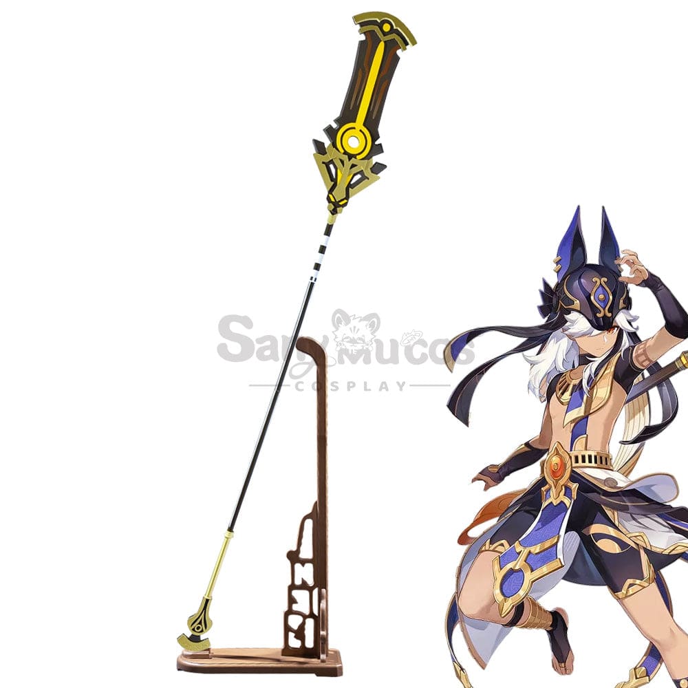 Game Genshin Impact Cosplay Cyno Staff Of The Scarlet Sands Accessory Prop