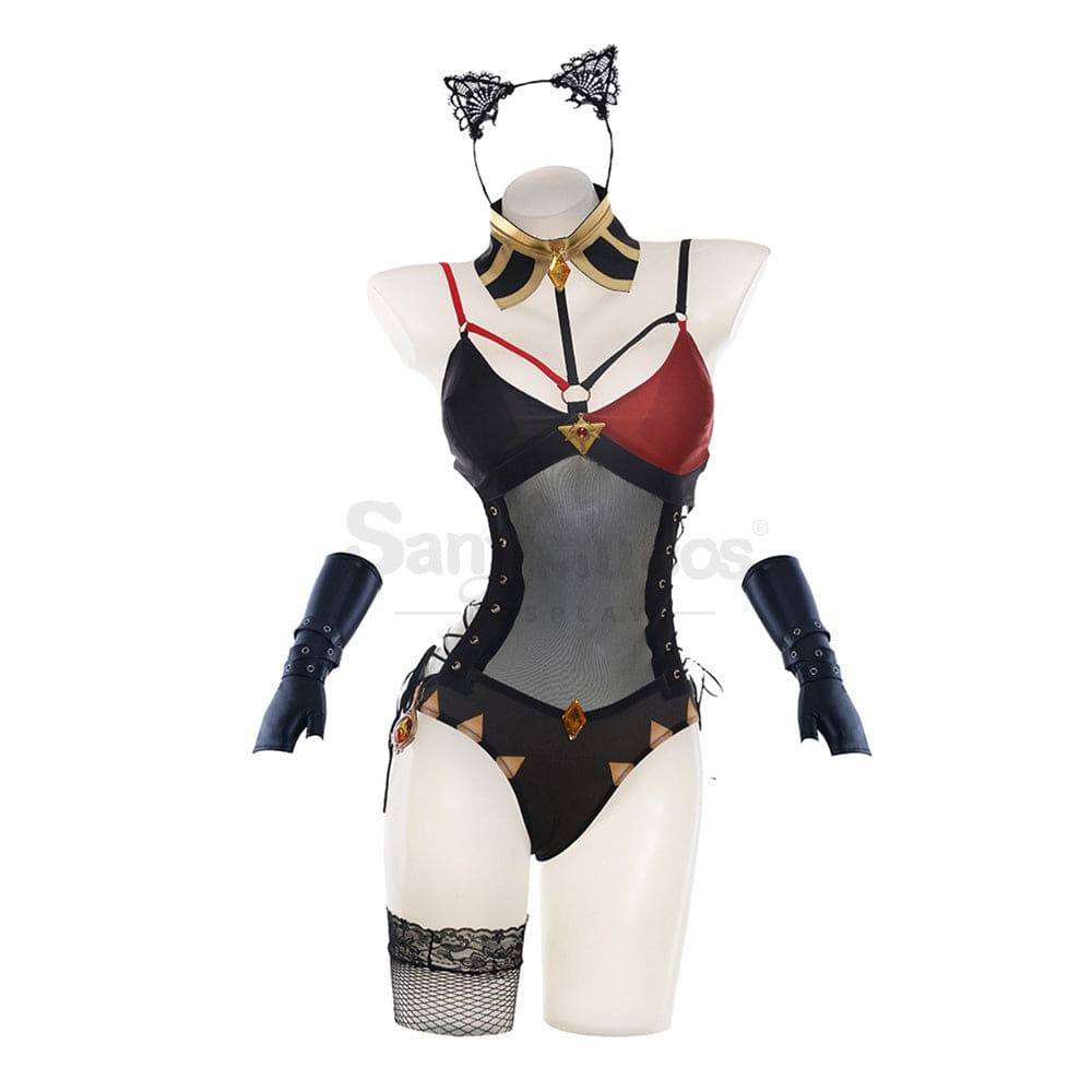 Game Genshin Impact Cosplay Dehya Sexy Bunny Girl Costume Costumes