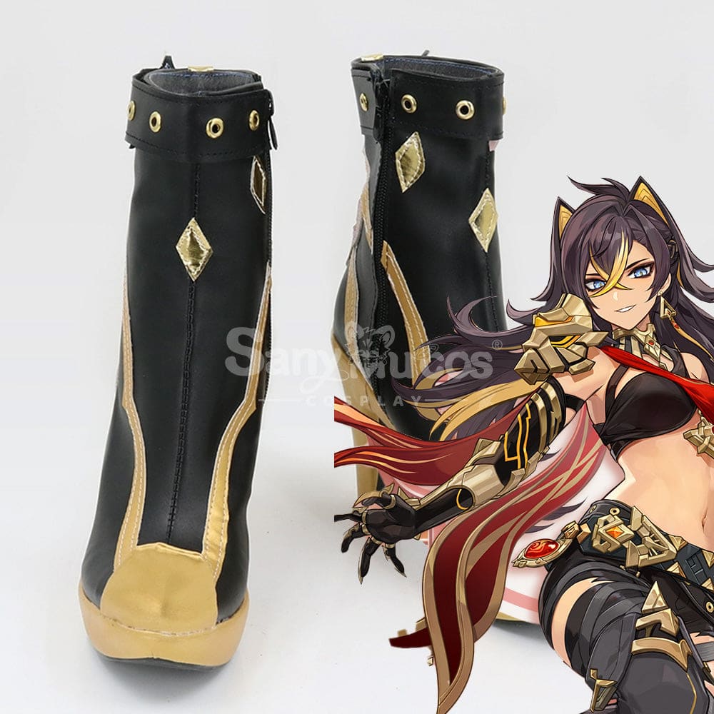 Game Genshin Impact Cosplay Dehya Shoes Boots