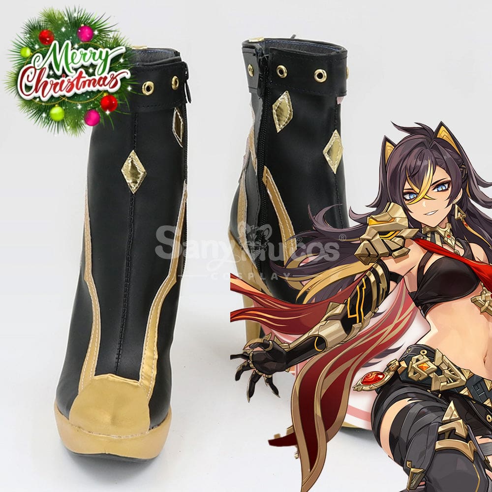 Game Genshin Impact Cosplay Dehya Shoes Boots