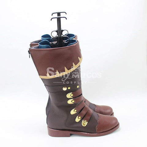 Game Genshin Impact Cosplay Diluc Shoes Boots