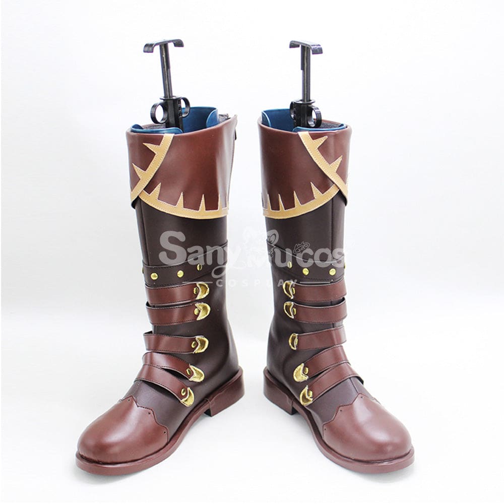 Game Genshin Impact Cosplay Diluc Shoes Boots