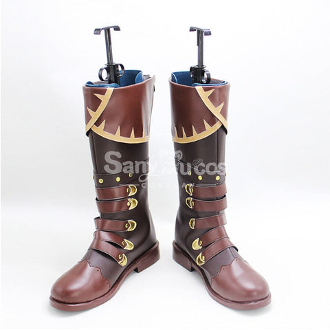 Game Genshin Impact Cosplay Diluc Shoes Boots