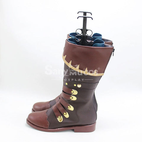 Game Genshin Impact Cosplay Diluc Shoes Boots