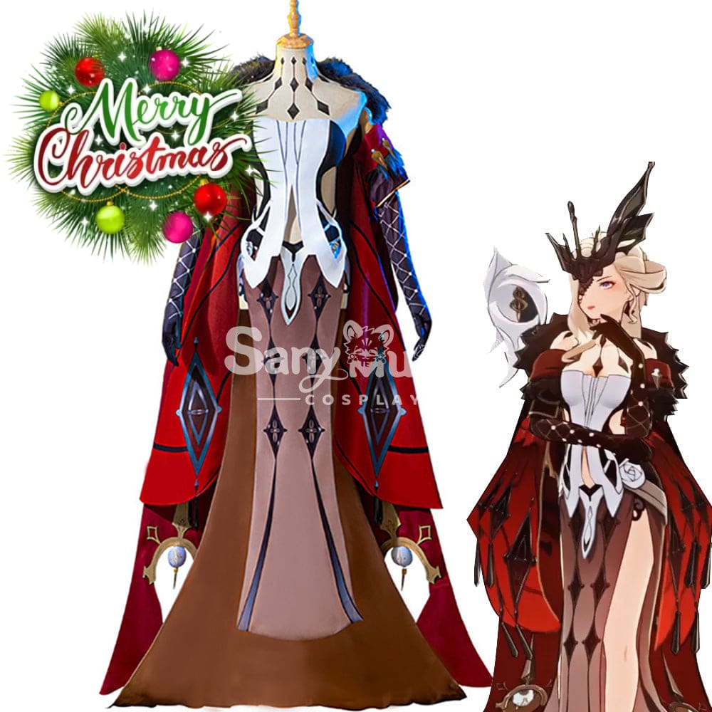 Game Genshin Impact Cosplay Fatui Harbinger The Fair Lady Rosalyne Costume Costumes