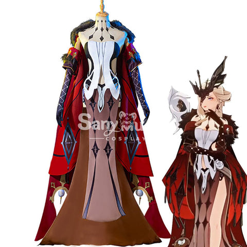 Game Genshin Impact Cosplay Fatui Harbinger The Fair Lady Rosalyne Costume Costumes