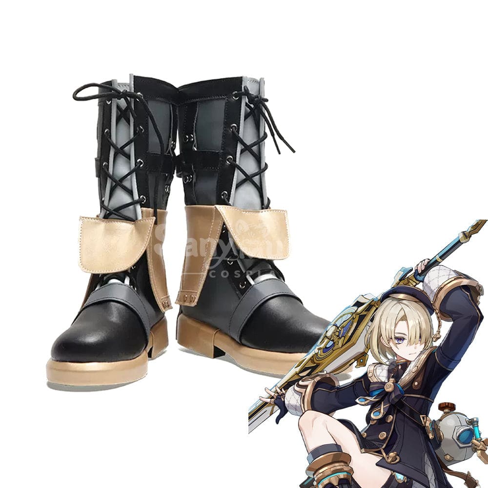 Game Genshin Impact Cosplay Freminet Shoes Boots