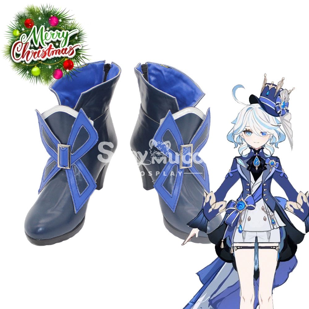 Game Genshin Impact Cosplay Furina Shoes Boots