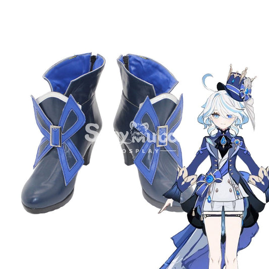 Game Genshin Impact Cosplay Furina Shoes Boots 1000