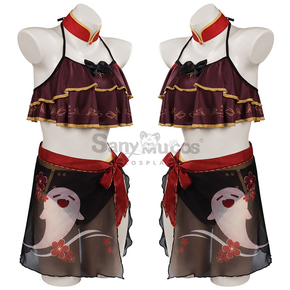 Game Genshin Impact Cosplay Hutao Bikini Swimsuit Costume Costumes