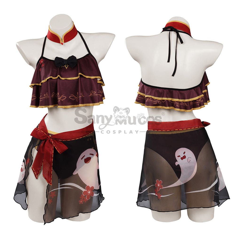 Game Genshin Impact Cosplay Hutao Bikini Swimsuit Costume Costumes