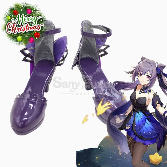 Game Genshin Impact Cosplay Ke Qing Ne Trainers High Heels Shoes Boots 1000
