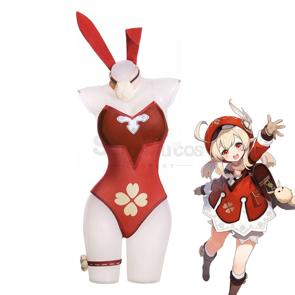 Game Genshin Impact Cosplay Klee Sexy Bunny Girl Costume Costumes