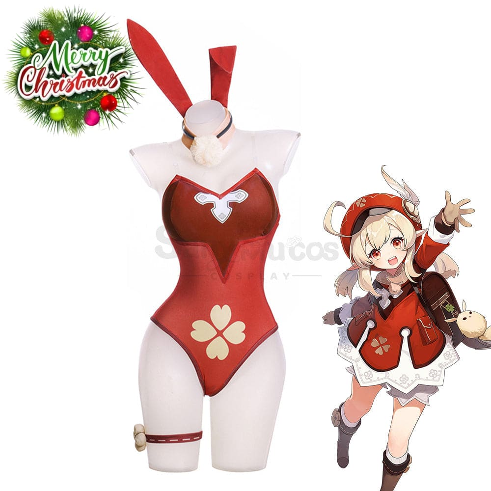 Game Genshin Impact Cosplay Klee Sexy Bunny Girl Costume Costumes