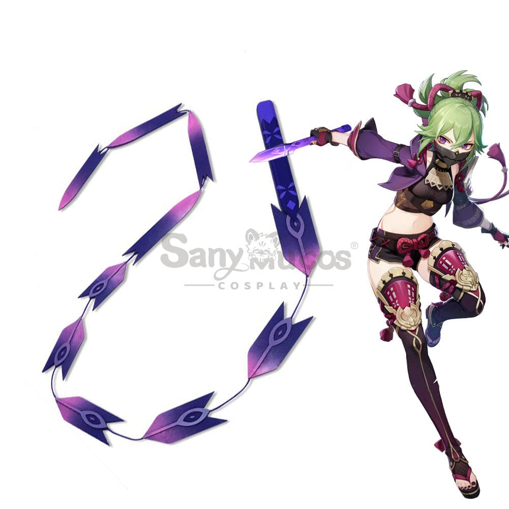 Game Genshin Impact Cosplay Kuki Shinobu Whip Accessory Prop