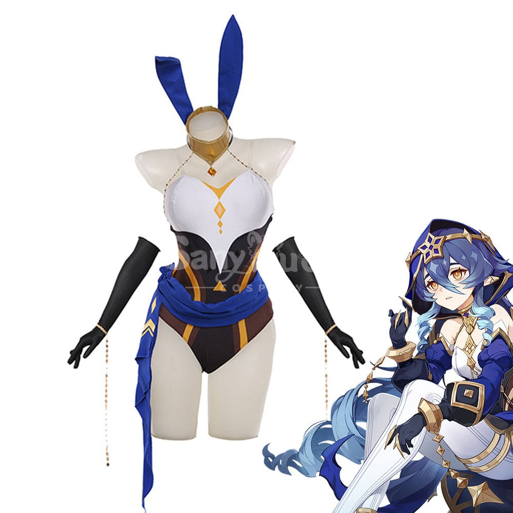 Game Genshin Impact Cosplay Layla Sexy Bunny Girl Costume Costumes