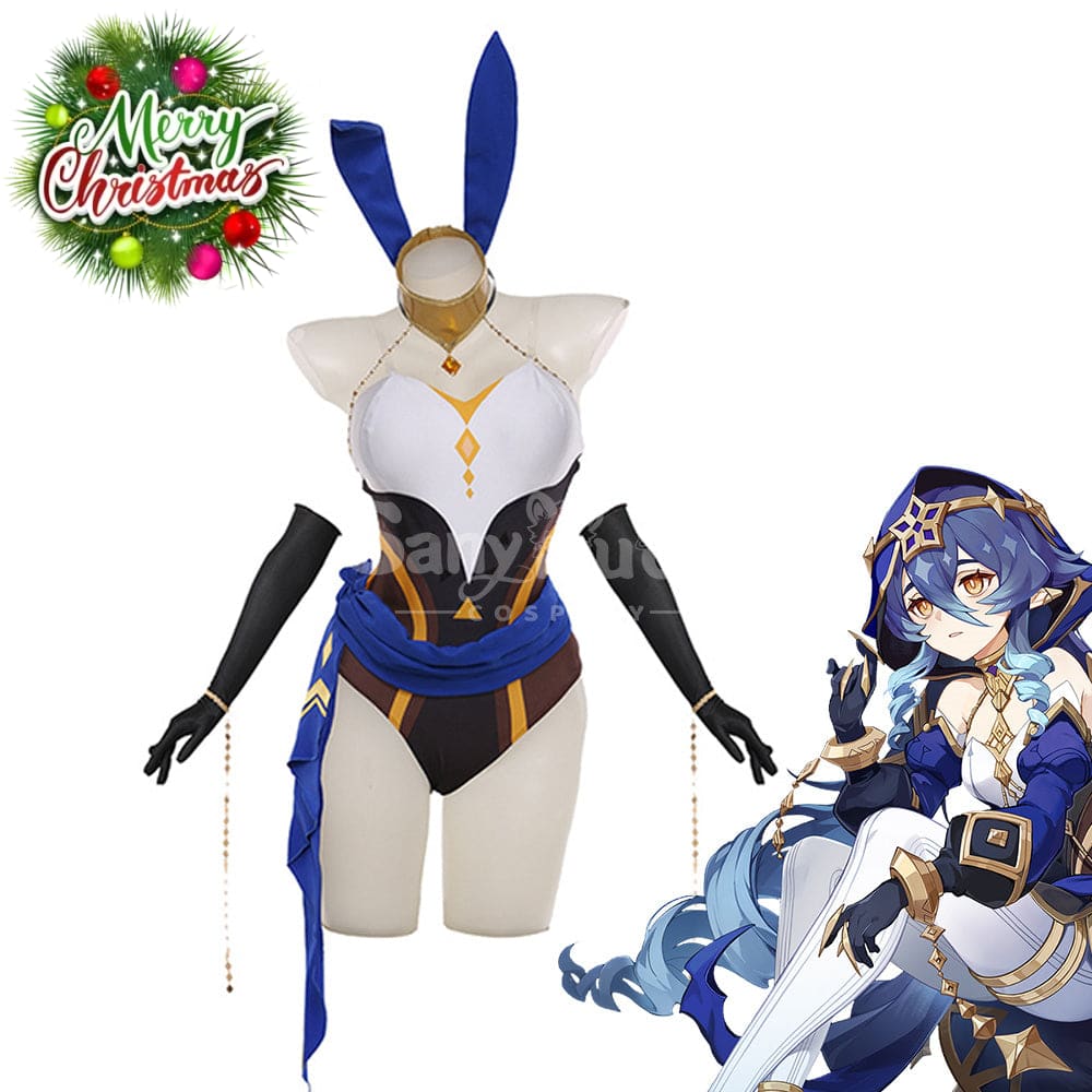 Game Genshin Impact Cosplay Layla Sexy Bunny Girl Costume Costumes