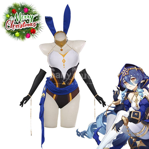 Game Genshin Impact Cosplay Layla Sexy Bunny Girl Costume Costumes