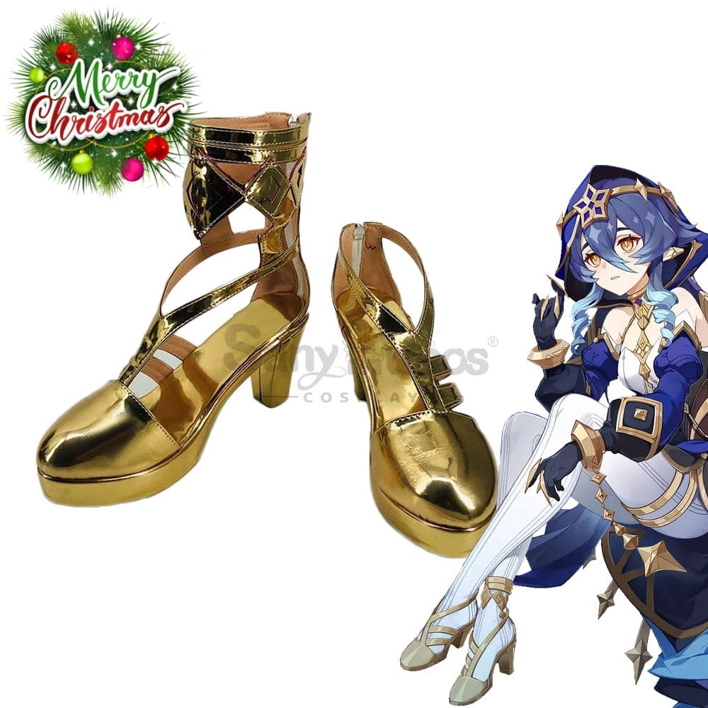 Game Genshin Impact Cosplay Layla Shoes Boots
