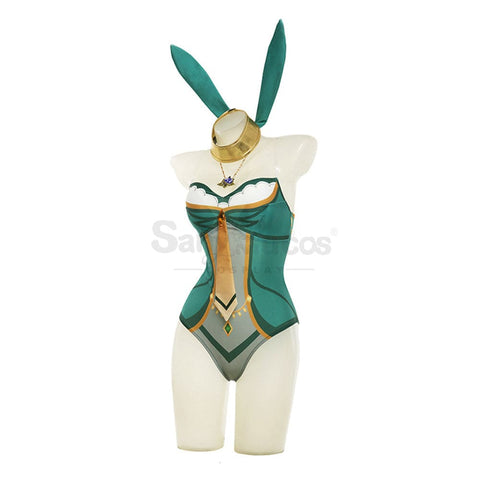 Game Genshin Impact Cosplay Lisa Sexy Bunny Girl Costume Costumes