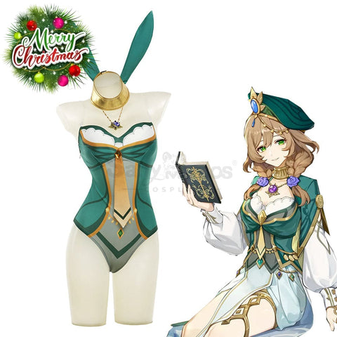 Game Genshin Impact Cosplay Lisa Sexy Bunny Girl Costume Costumes