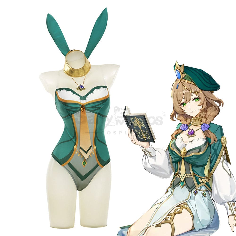 Game Genshin Impact Cosplay Lisa Sexy Bunny Girl Costume Costumes