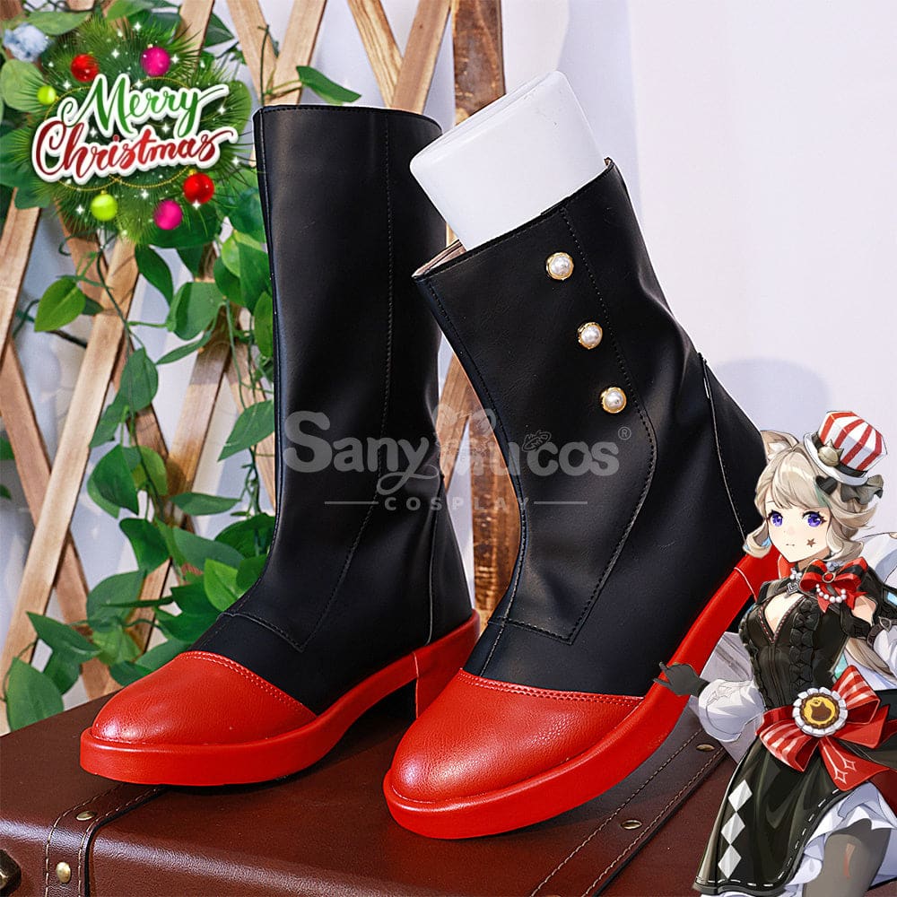Game Genshin Impact Cosplay Lynette X Kfc Shoes Boots