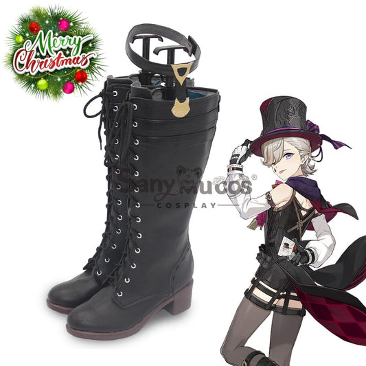 Game Genshin Impact Cosplay Lyney Shoes Boots 1000