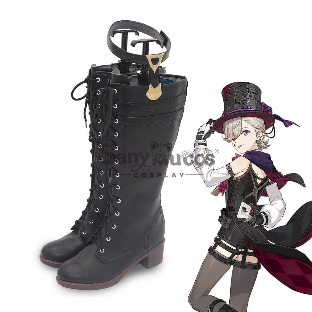 Game Genshin Impact Cosplay Lyney Shoes Boots