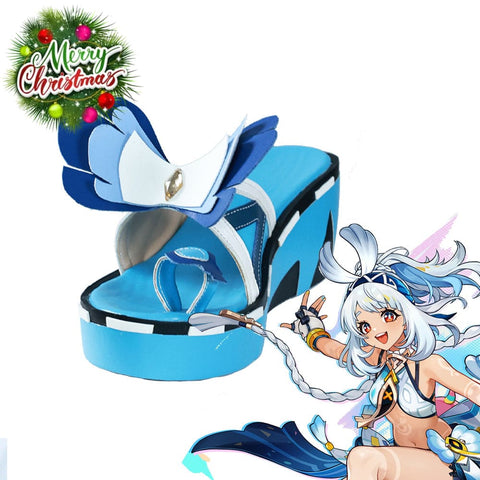 Game Genshin Impact Cosplay Mualani Shoes Boots