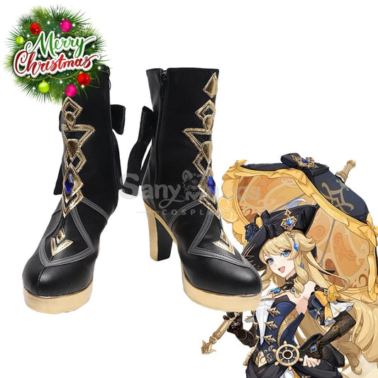 Game Genshin Impact Cosplay Navia Shoes Boots 1000