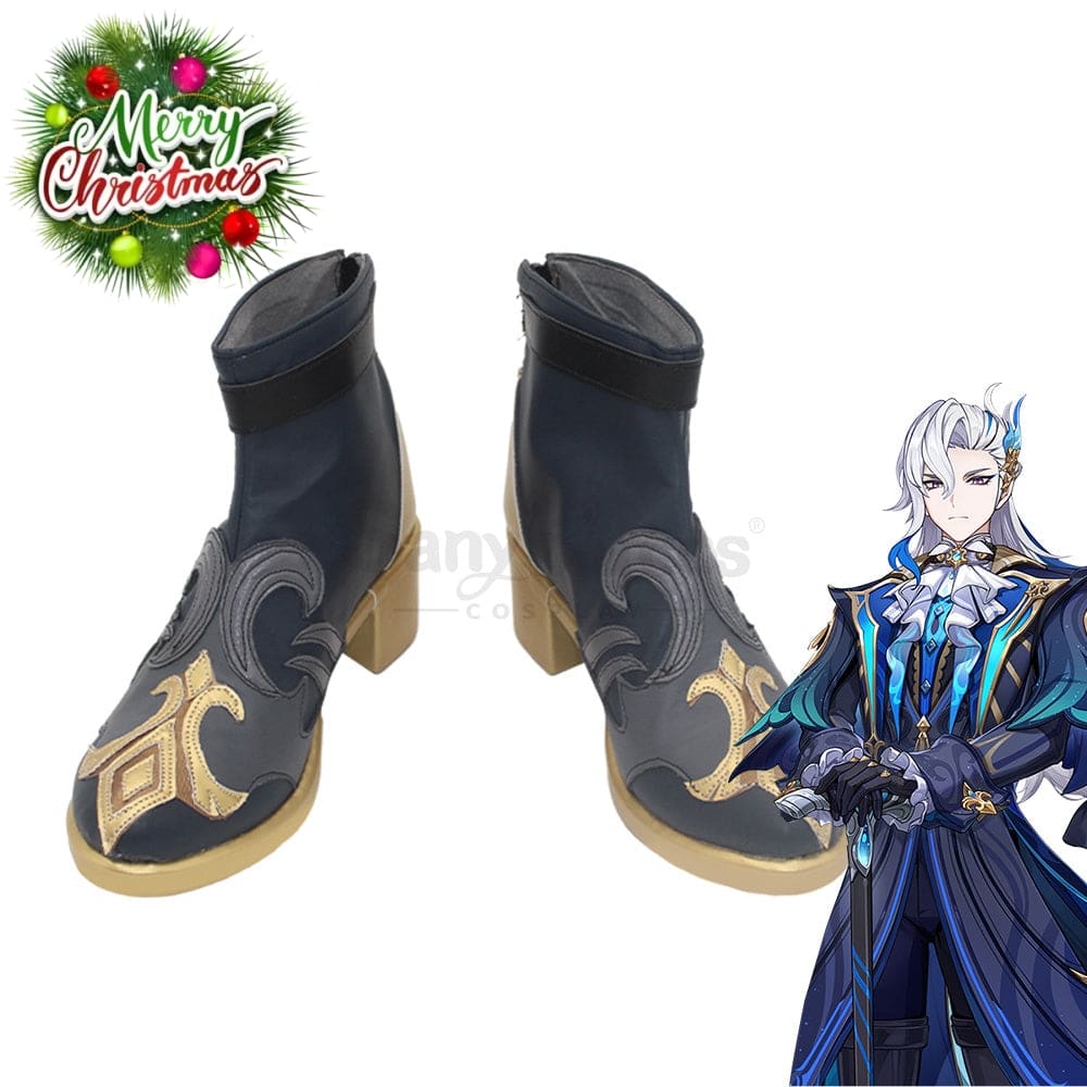 Game Genshin Impact Cosplay Neuvillette Shoes Boots