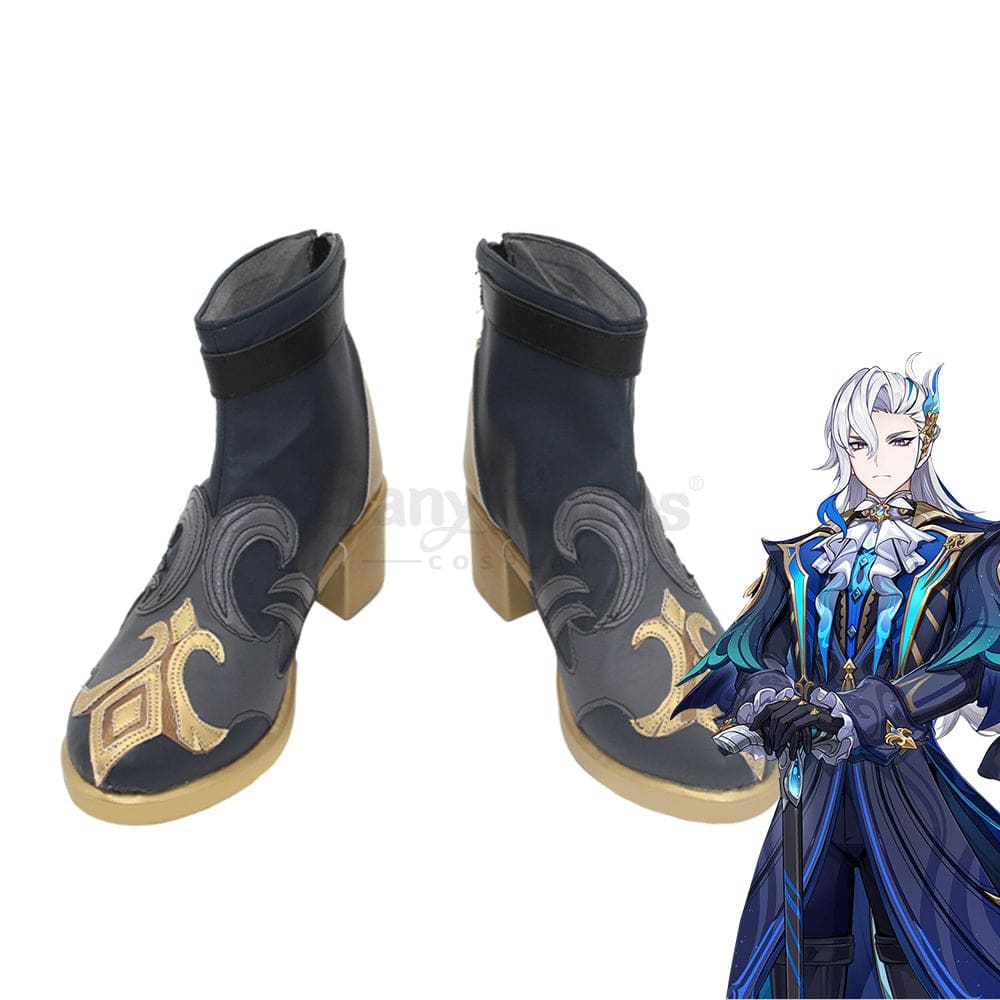 Game Genshin Impact Cosplay Neuvillette Shoes Boots