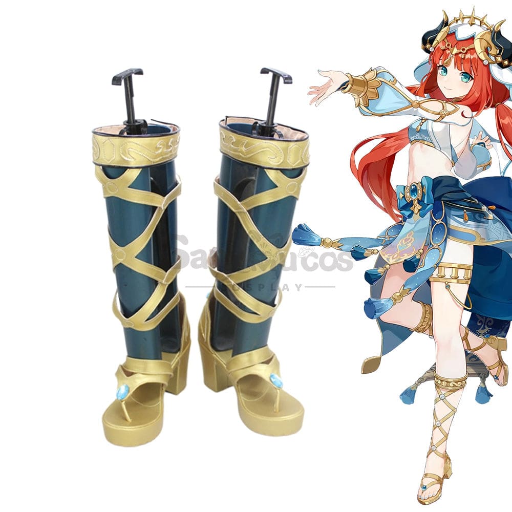 Game Genshin Impact Cosplay Nilou Shoes Boots