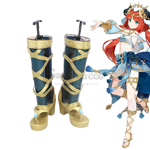 Game Genshin Impact Cosplay Nilou Shoes Boots