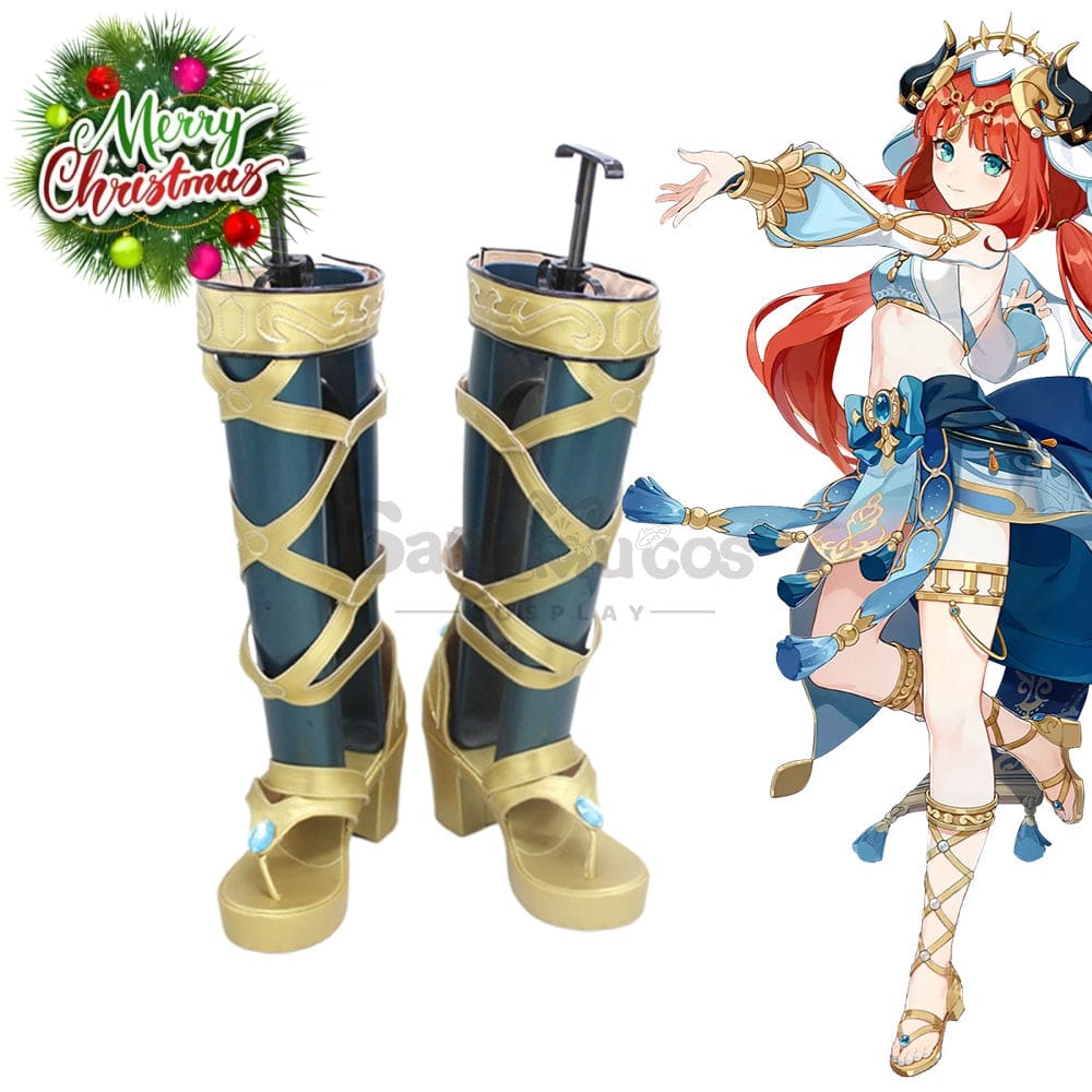 Game Genshin Impact Cosplay Nilou Shoes Boots