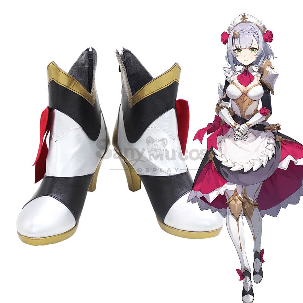 Game Genshin Impact Cosplay Noelle Shoes Boots