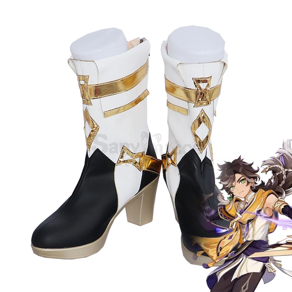 Game Genshin Impact Cosplay Sethos Shoes Boots