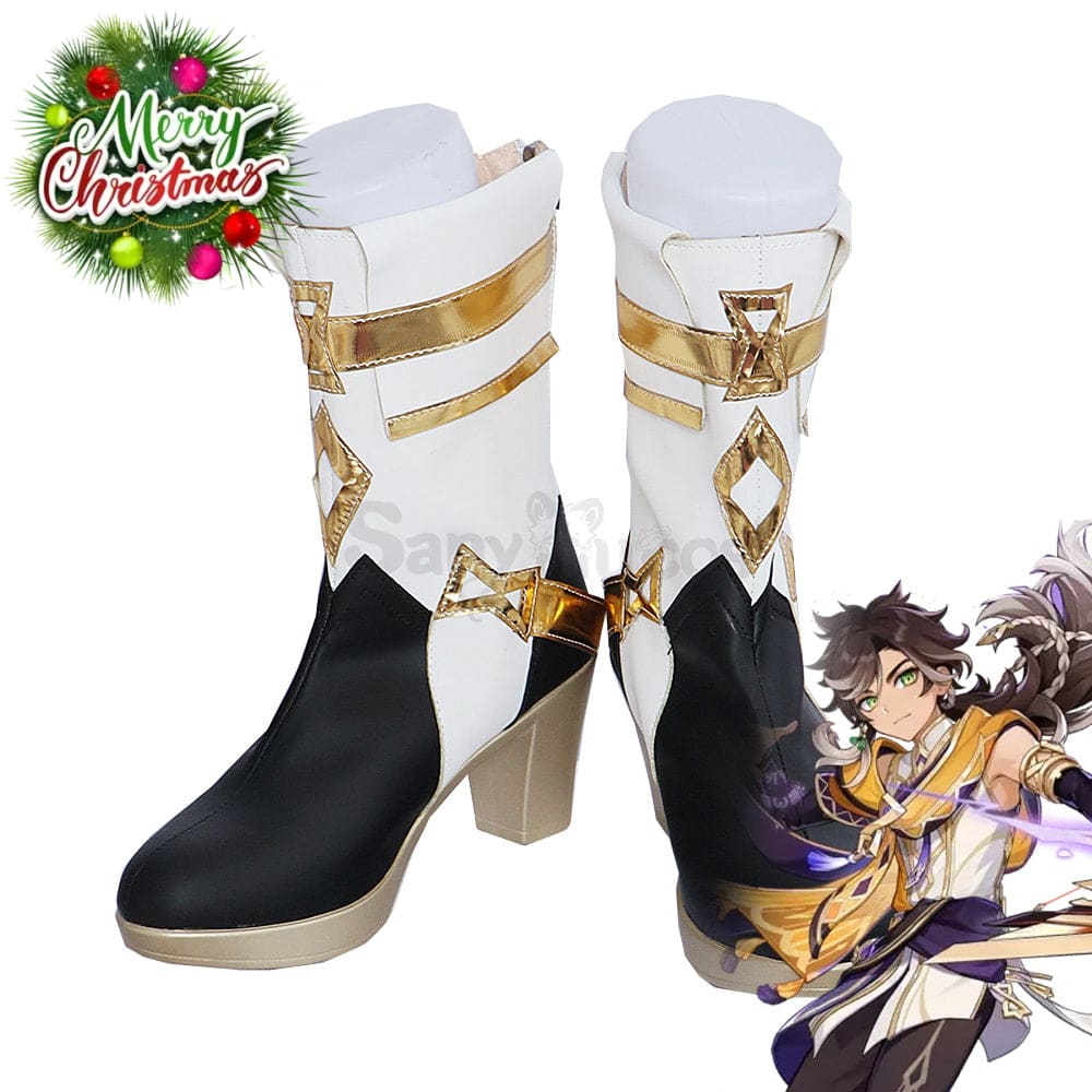 Game Genshin Impact Cosplay Sethos Shoes Boots