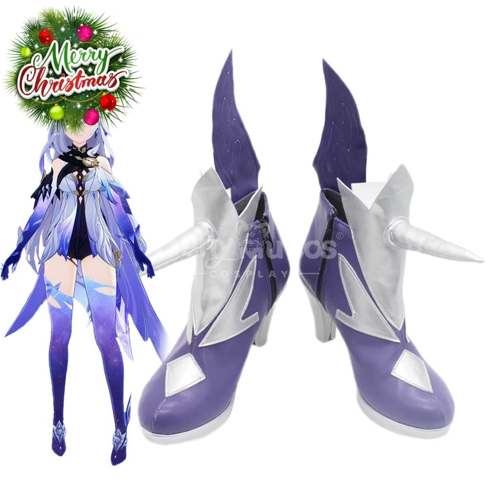 Game Genshin Impact Cosplay Skirk Shoes Boots