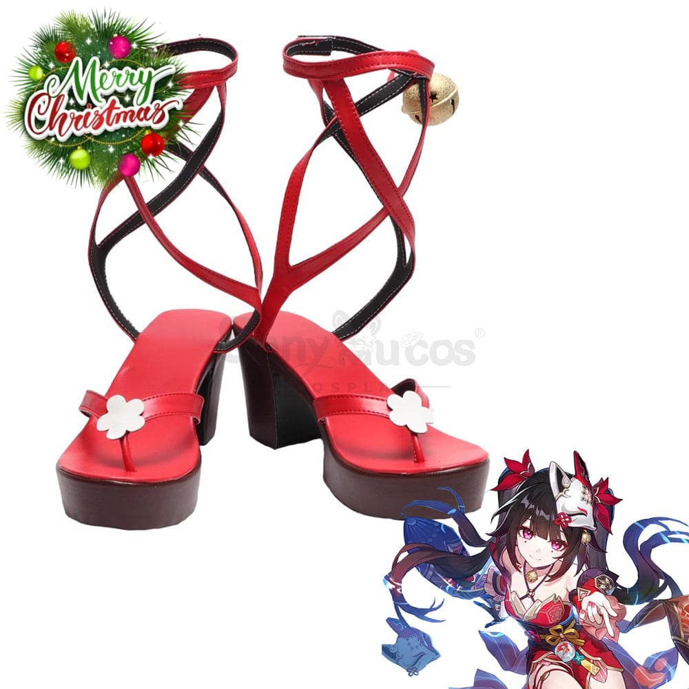 Game Genshin Impact Cosplay Sparkle Shoes Boots