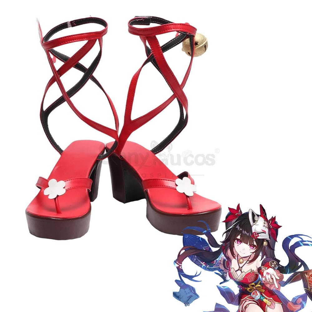 Game Genshin Impact Cosplay Sparkle Shoes Boots