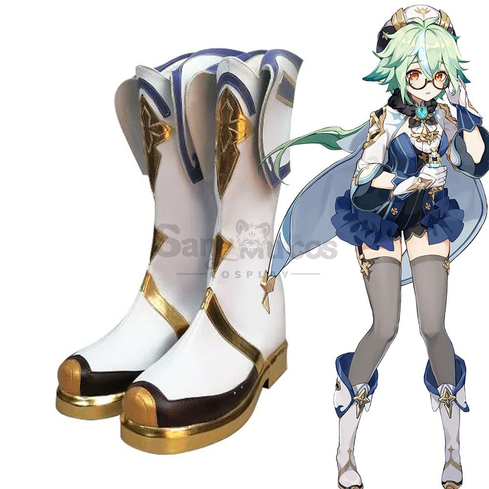 Game Genshin Impact Cosplay Sucrose Shoes Boots