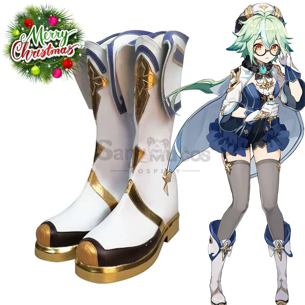 Game Genshin Impact Cosplay Sucrose Shoes Boots